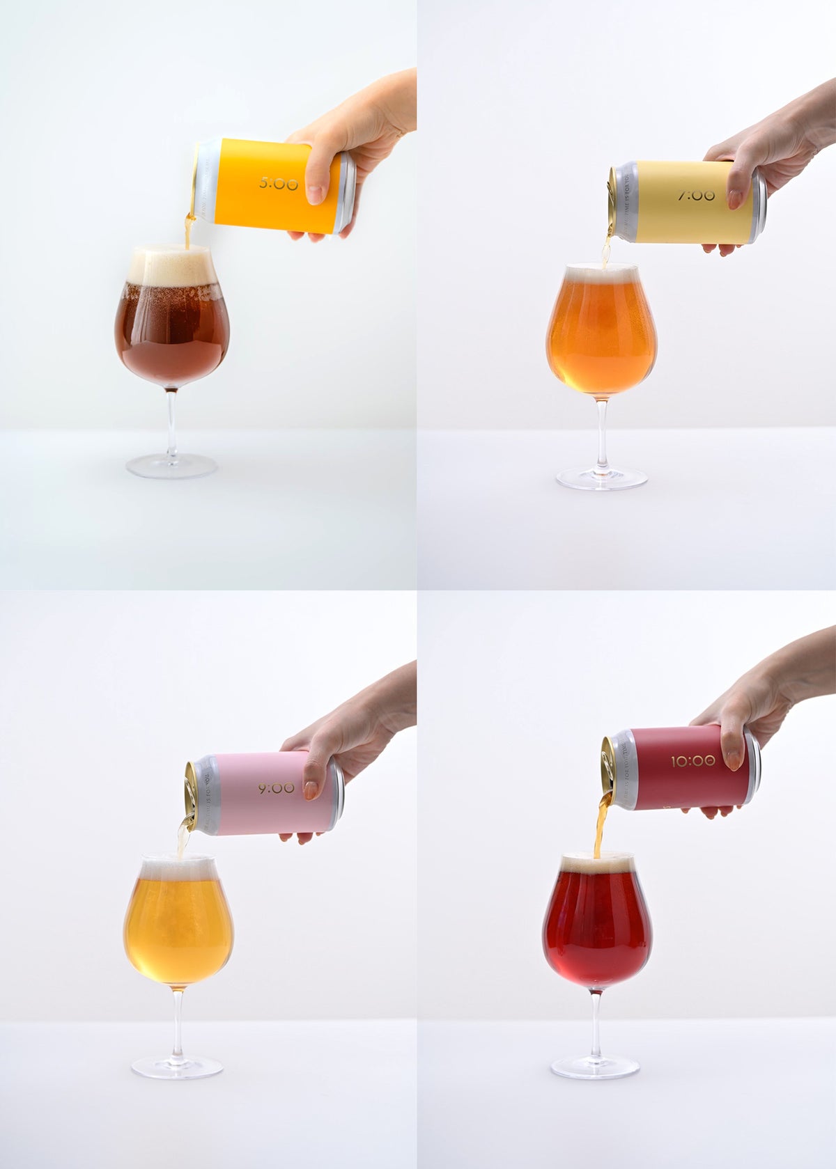 HOURS BEER｜定番4種　12本セット（5:00pm/7:00pm/9:00pm/10:00pm 各3本ずつ）